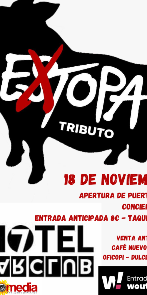Cartel Extopa tributo a Estopa Motel 7