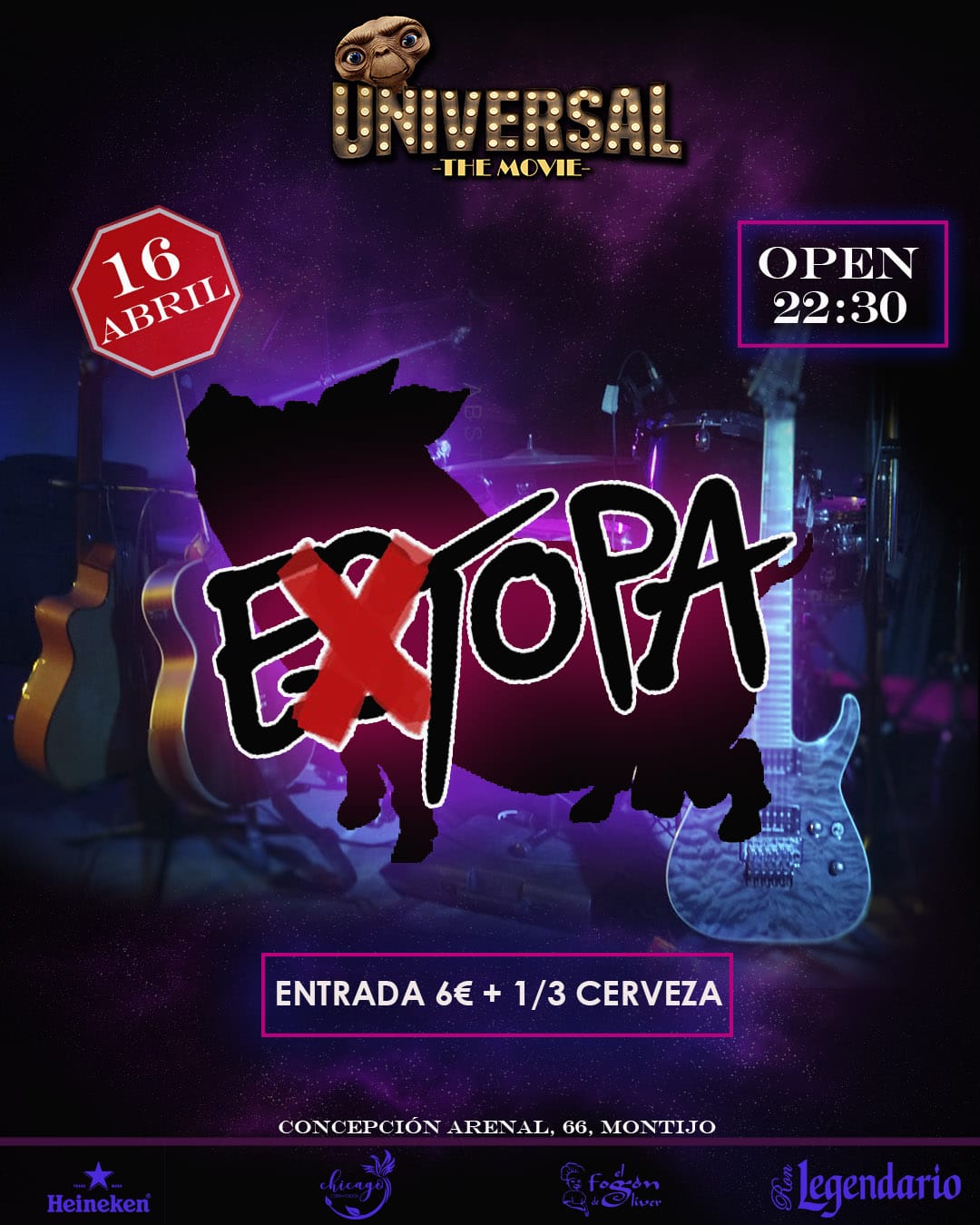 Extopa tributo a Estopa Sala Universal, Montijio, Badajoz