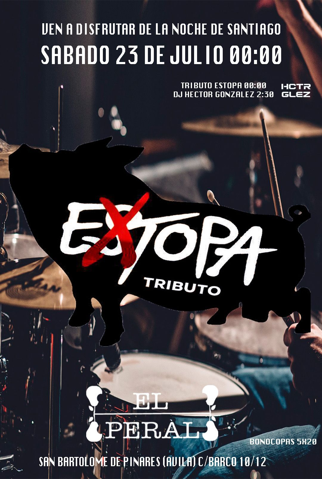 EXTOPA TRIBUTO A ESTOPA EN SAN BARTOLOMÉ DE PINARES (ÁVILA)