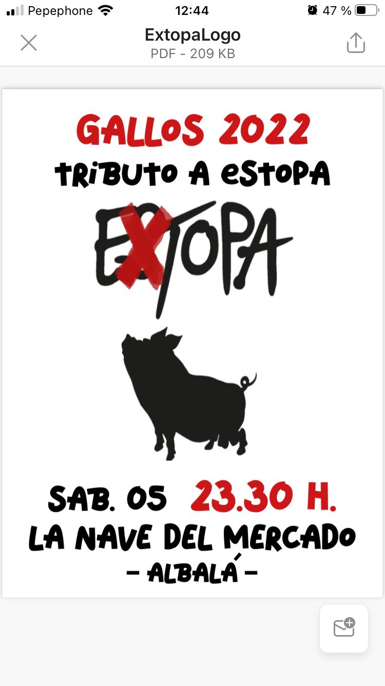 Extopa Tributo a Estopa vuelven a la localidad de Albalá (Cáceres)