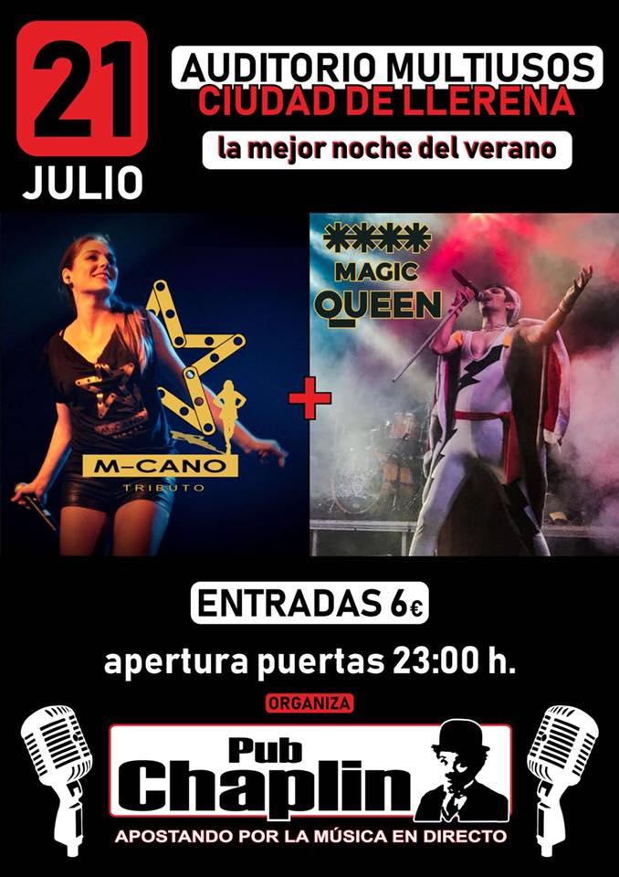 M-cano, Tributo a Mecano y Magic Queen, Tributo a Queen en Llerena