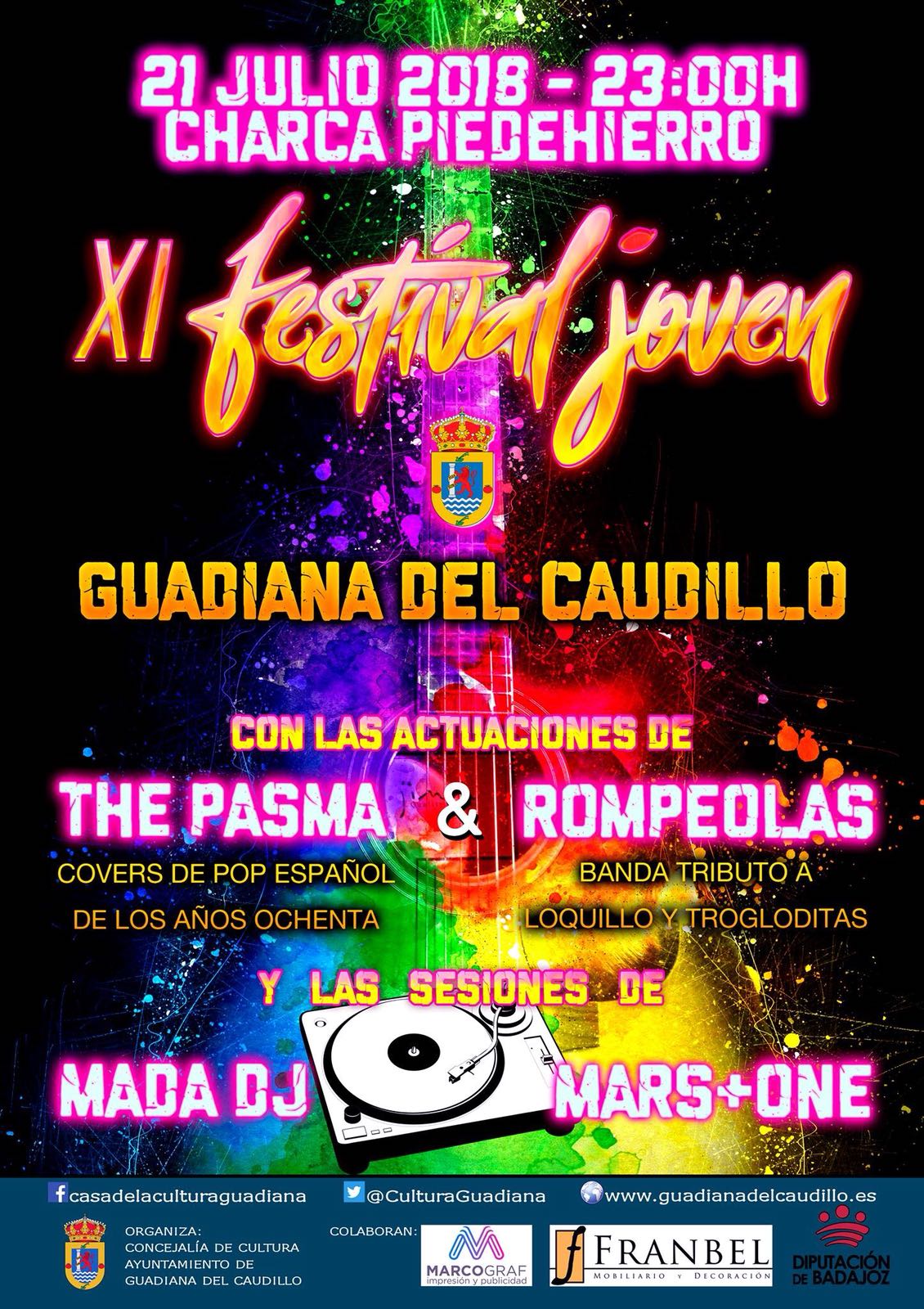 La pasma cover band y Rompeolas (Tributo a Loquillo) en Guadiana del caudillo