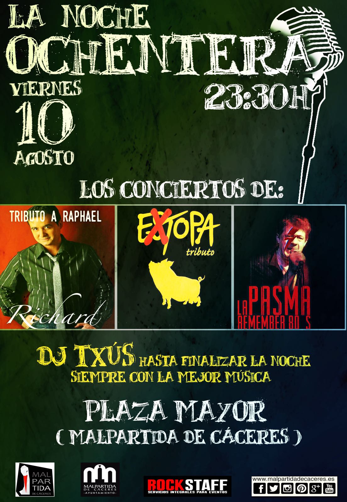 La pasma cover band y Extopa Tributo a Estopa en Malpartida de Cáceres