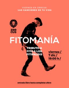 Fitomania Tributo a Fito y Fitipaldis en Sala Zrrcus de Cáceres