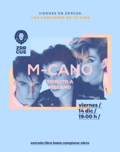 M-cano tributo a Mecano en Sala Zrrcus de Cáceres