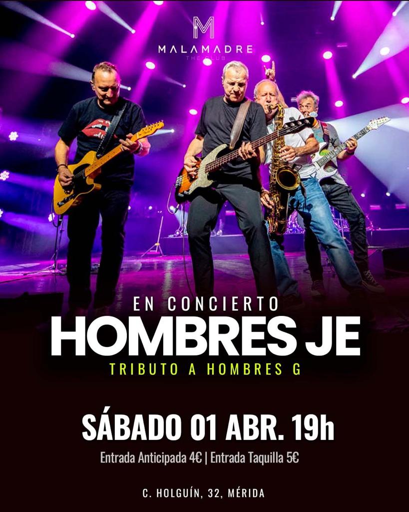 HOMBRES JE TRIBUTO A HOMBRES G EN MÉRIDA (BADAJOZ)