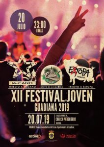 XII Festival joven Guadiana Extopa y M-cano, tributo a Mecano y tributo a Estopa