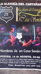 cartel HombresJE tributo a Hombres GBejar