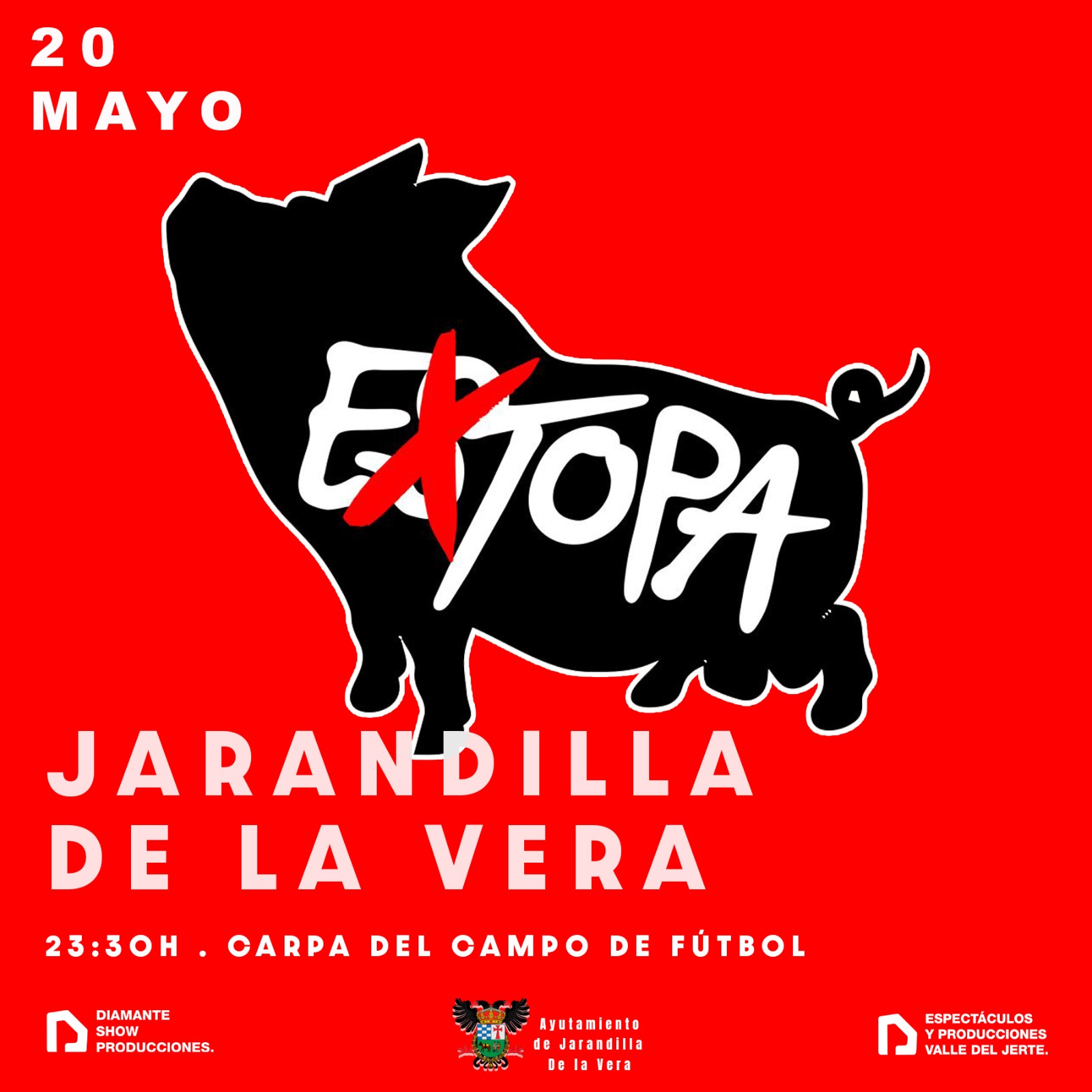 EXTOPA TRIBUTO A ESTOPA  LLEGA A JARANDILLA DE LA VERA (CÁCERES)