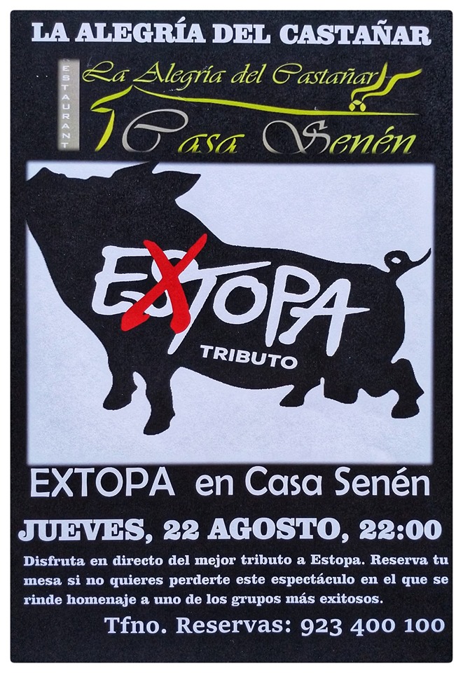 Extopa tributo a Estopa conciertos fin de Agosto en Bejar y Salvatierra de los Barros