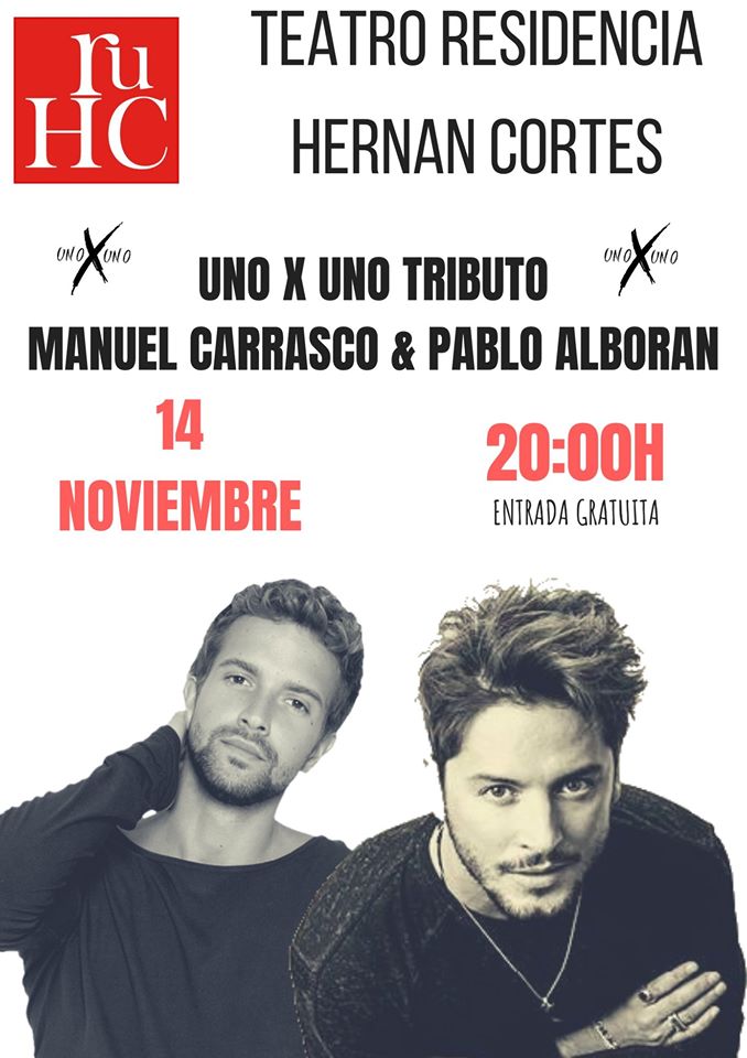 Uno x Uno tributo a Pablo Alborán y Manuel Carrasco por primera vez en Badajoz